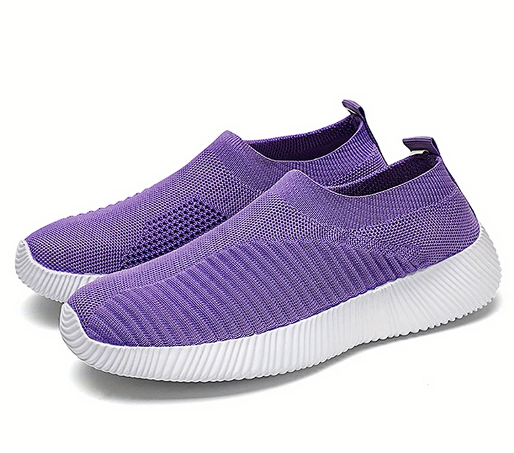 Women's Sneaker Slip On Women Sneakers Breather White Shoes Women Casual Sneaker Sports Shoes Comfortable Vulcanize Shoes Female