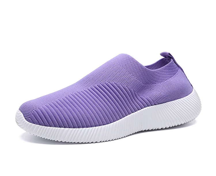 Women's Sneaker Slip On Women Sneakers Breather White Shoes Women Casual Sneaker Sports Shoes Comfortable Vulcanize Shoes Female