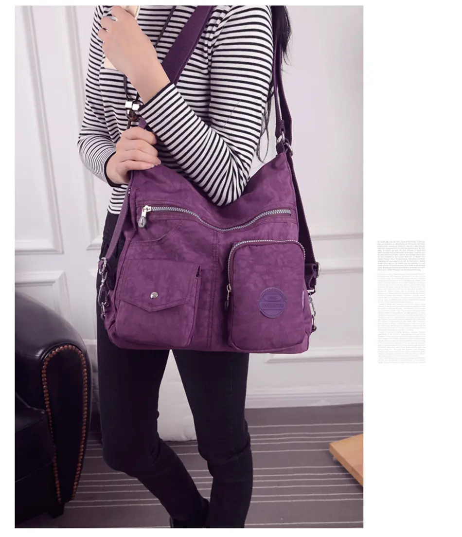 Luxury Handbags Women Bags Designer Waterproof Bylon Cloth Crossbody Bags for Women 2026 Large Capacity Lady Shoulder Bag Tote