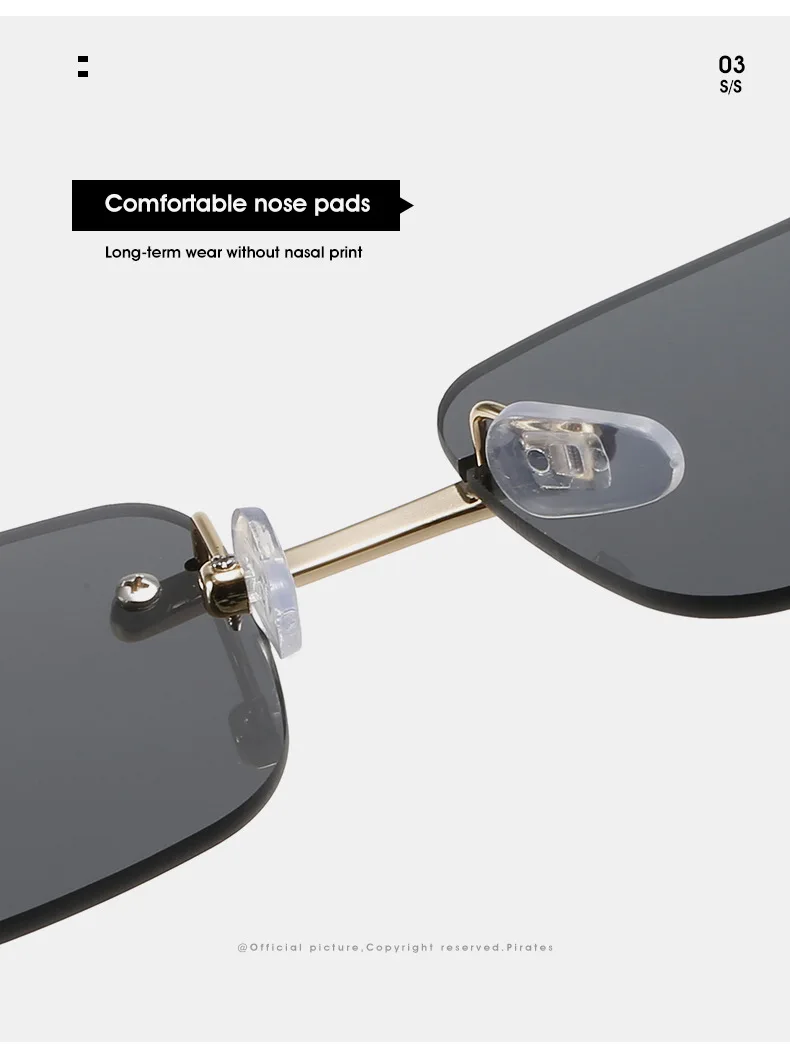 Rimless Glasses Frame Women Men Fashion Cheetah Decoration Business Cool Eyeglasses Frames