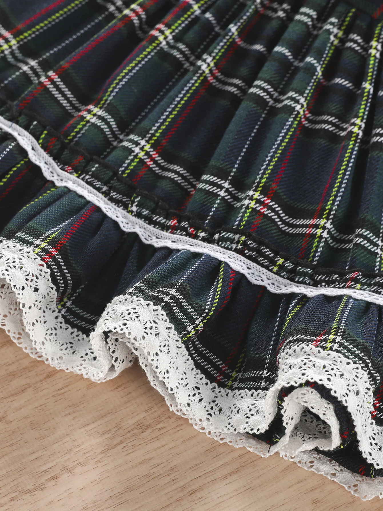 Ma&Baby 1-7Y 2024 Christmas Girls Red Dress Kid Toddler Girl Plaid Bow Tulle Tutu Party Dresses Children New Year Xmas Costumes