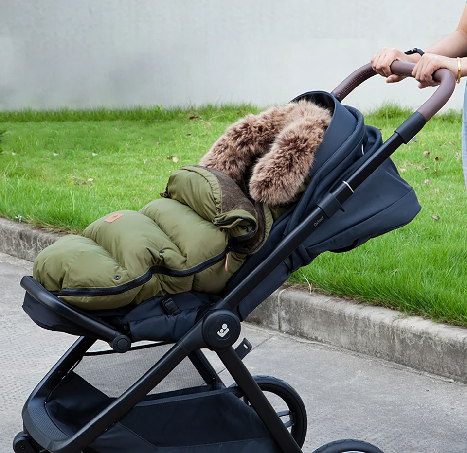 Baby Stroller Footmuff 0-24Months Winter Baby Warm Envelope Sack For Discharge Windproof Thicker Universal Stroller Accessories