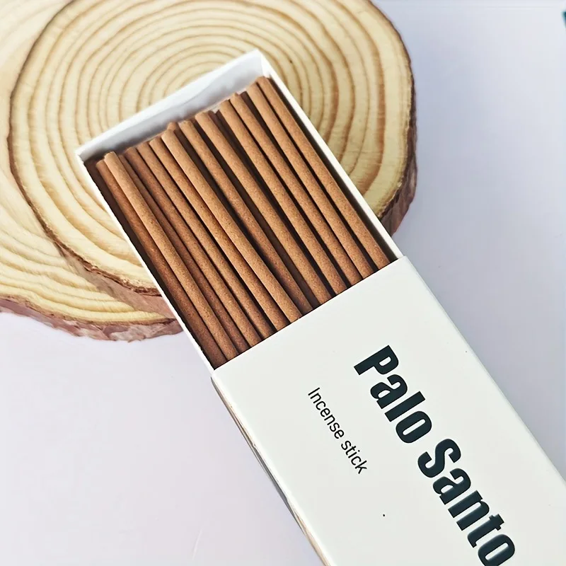 30 Sticks High-Grade Palo Santo Incense White Sage Cedar Coffee Home Fragrance Natural Aromatherapy Suitable for Yoga Meditation