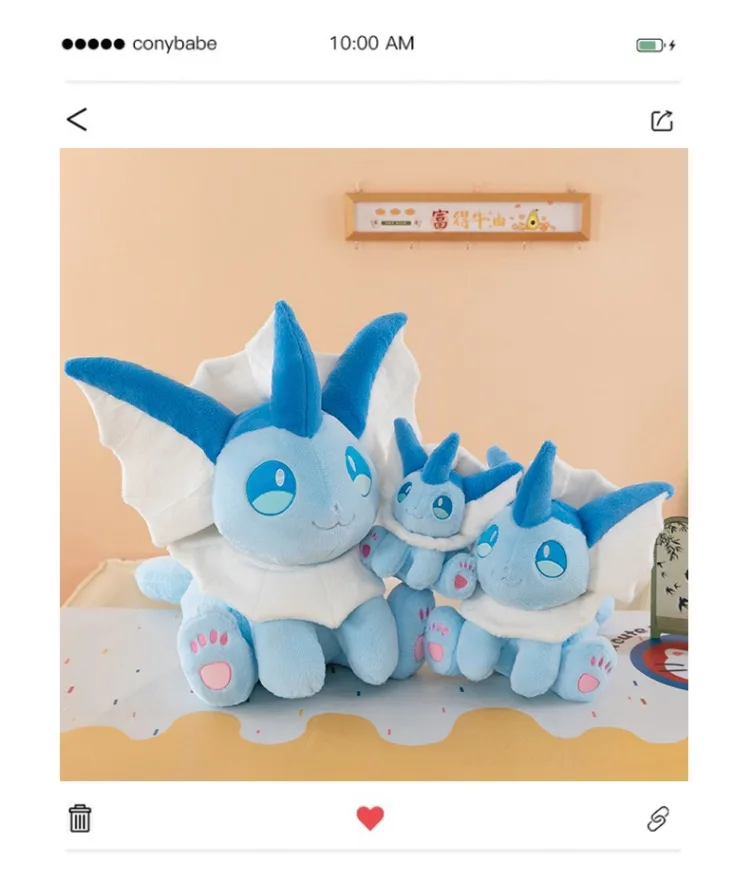 Pokemon Plush Pikachu Kawaii Vaporeon Plushie Eevee Doll Sylveon Glaceon Sprigatito Toy Gengar Eevee Pillow Xmas Birthday Gift