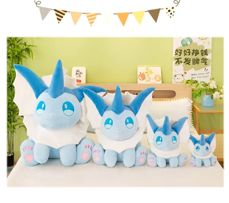 Pokemon Plush Pikachu Kawaii Vaporeon Plushie Eevee Doll Sylveon Glaceon Sprigatito Toy Gengar Eevee Pillow Xmas Birthday Gift