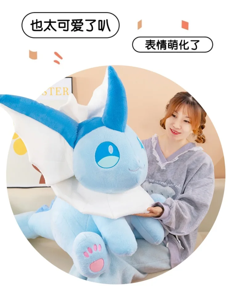 Pokemon Plush Pikachu Kawaii Vaporeon Plushie Eevee Doll Sylveon Glaceon Sprigatito Toy Gengar Eevee Pillow Xmas Birthday Gift