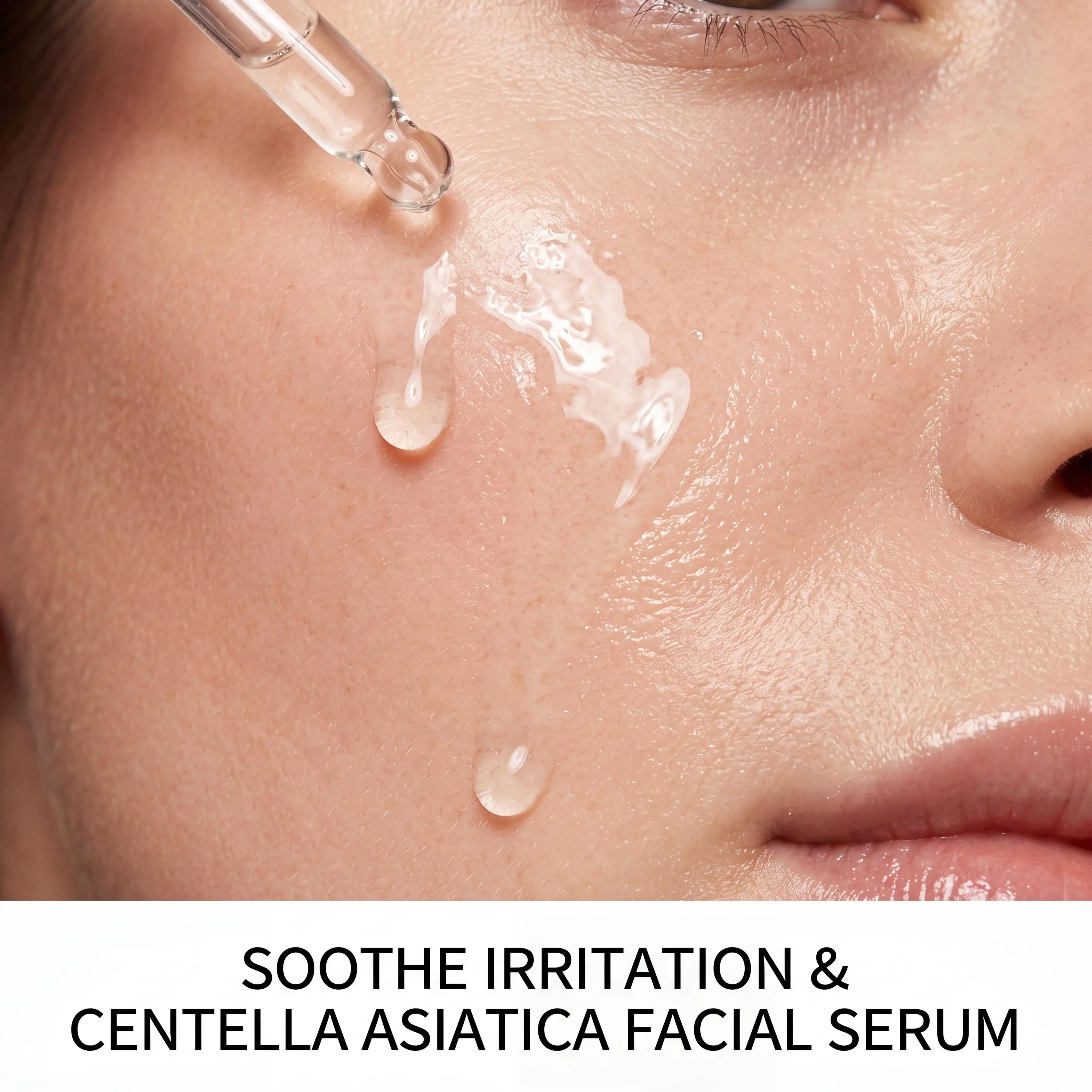 Centella Facial Serum Soothes Skin Discomfort Deeply Hydrates Face Softens Skin Texture Smooths Complexion Moisturizing Daily Skincare Essence