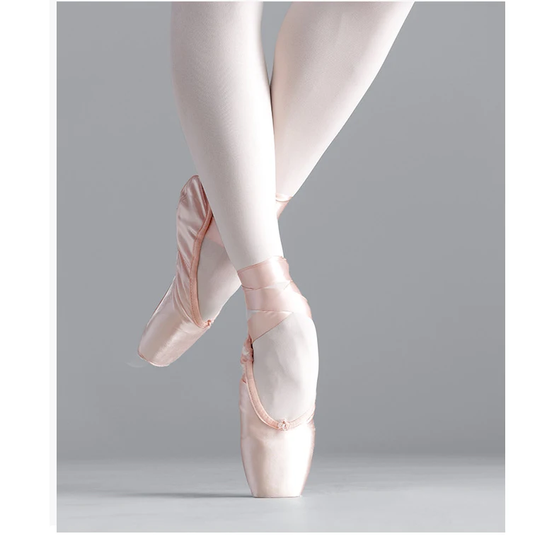 Girls Ballerina Ballet Pointe Shoes Pink Women Satin Professional Ballet Shoes for Dancing