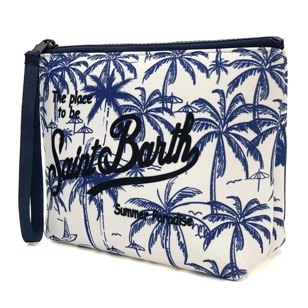 Fashion Quality New Handbag European American Clutch Bag Women's Handbag Leopard Canvas Diving Handbag Zero Wallet