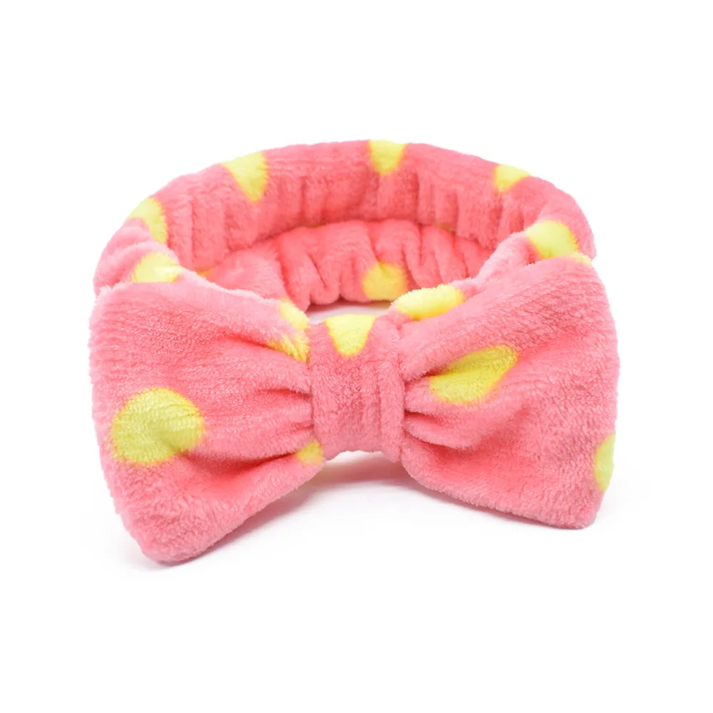 Women Makeup Coral Fleece Headband Wash Face Soft Hair Holder Elastic Top Knot Hairbands Girl Headwear Hair Accessories