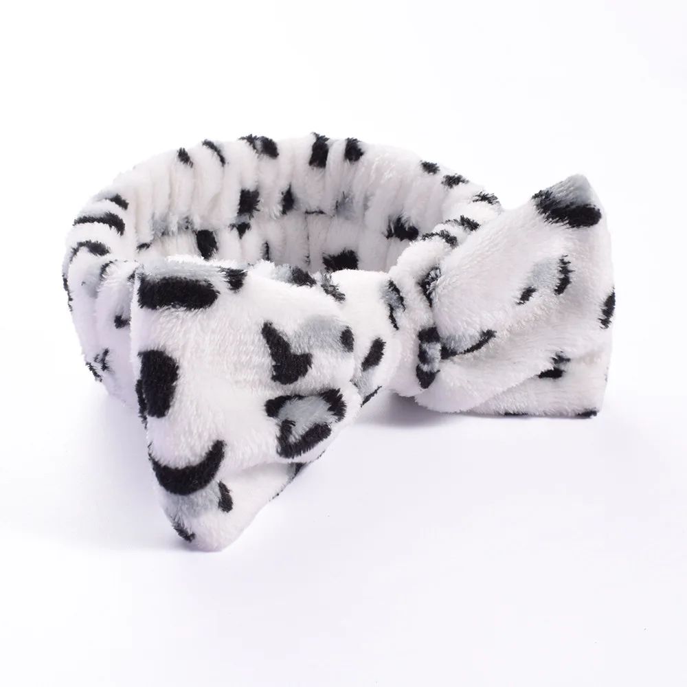 Women Makeup Coral Fleece Headband Wash Face Soft Hair Holder Elastic Top Knot Hairbands Girl Headwear Hair Accessories