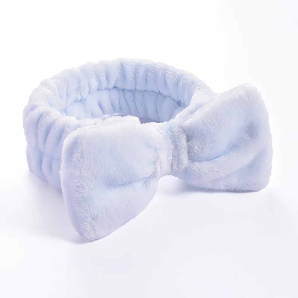 Women Makeup Coral Fleece Headband Wash Face Soft Hair Holder Elastic Top Knot Hairbands Girl Headwear Hair Accessories