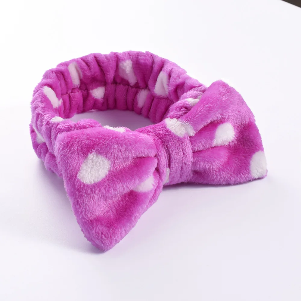 Women Makeup Coral Fleece Headband Wash Face Soft Hair Holder Elastic Top Knot Hairbands Girl Headwear Hair Accessories