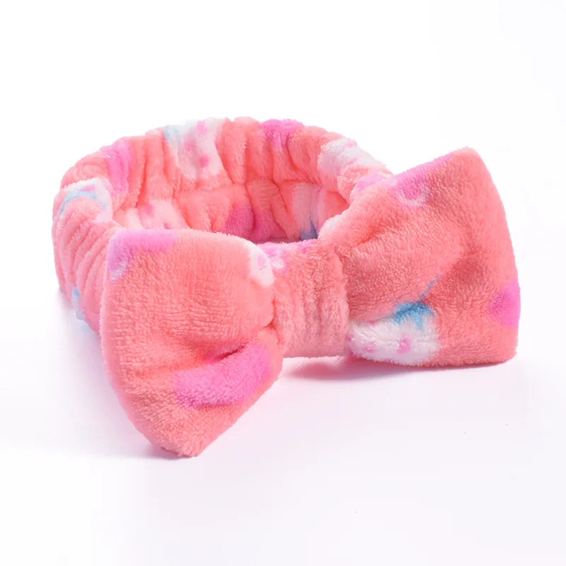 Women Makeup Coral Fleece Headband Wash Face Soft Hair Holder Elastic Top Knot Hairbands Girl Headwear Hair Accessories