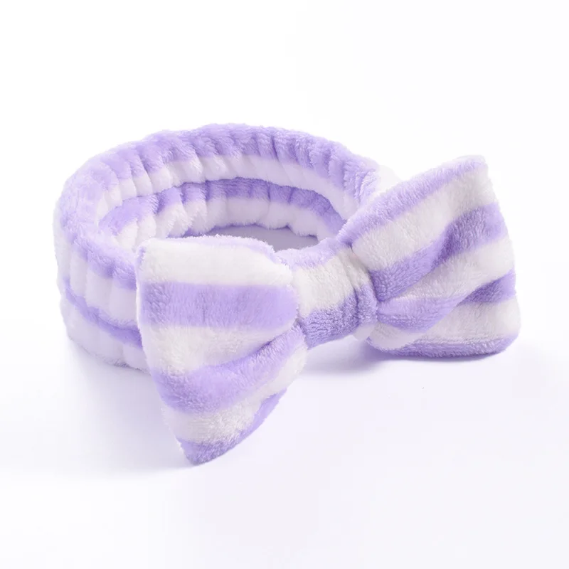 Women Makeup Coral Fleece Headband Wash Face Soft Hair Holder Elastic Top Knot Hairbands Girl Headwear Hair Accessories