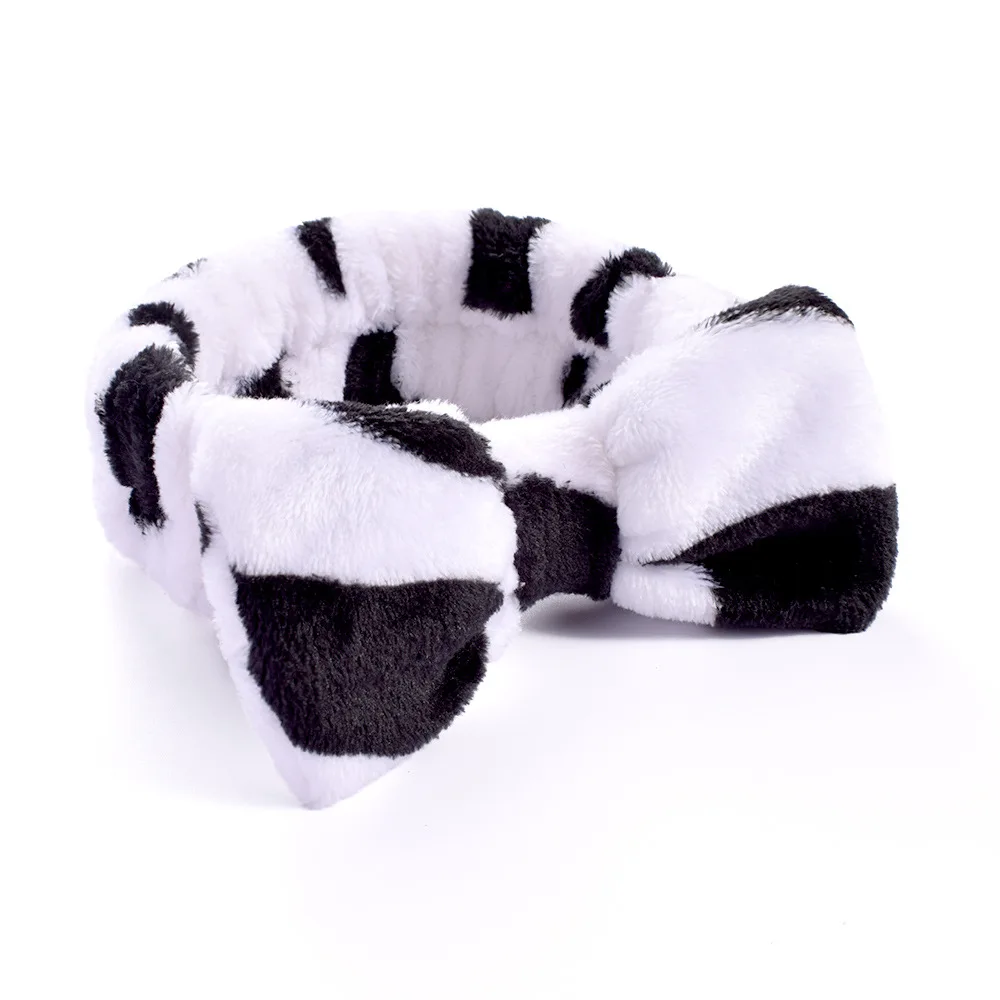 Women Makeup Coral Fleece Headband Wash Face Soft Hair Holder Elastic Top Knot Hairbands Girl Headwear Hair Accessories