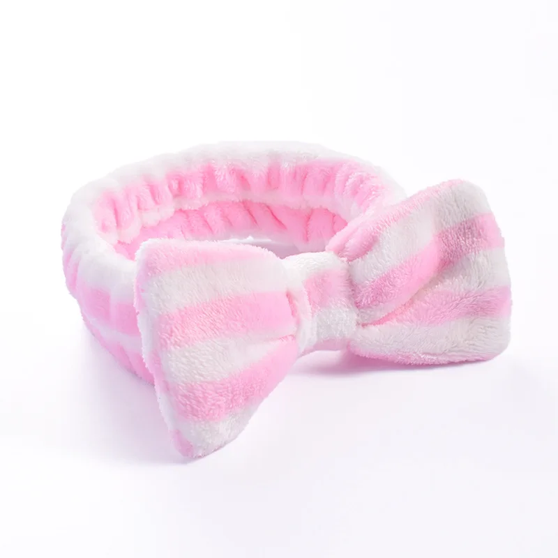 Women Makeup Coral Fleece Headband Wash Face Soft Hair Holder Elastic Top Knot Hairbands Girl Headwear Hair Accessories