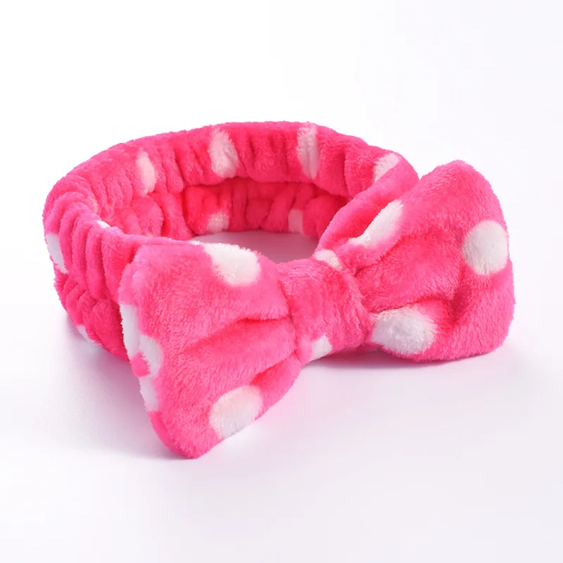 Women Makeup Coral Fleece Headband Wash Face Soft Hair Holder Elastic Top Knot Hairbands Girl Headwear Hair Accessories