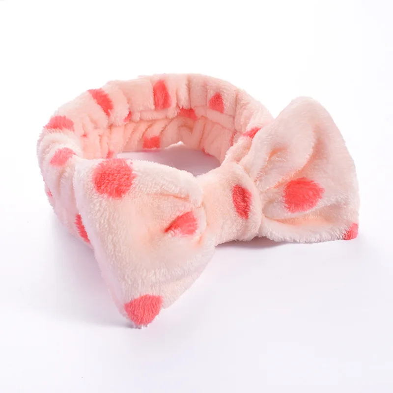 Women Makeup Coral Fleece Headband Wash Face Soft Hair Holder Elastic Top Knot Hairbands Girl Headwear Hair Accessories