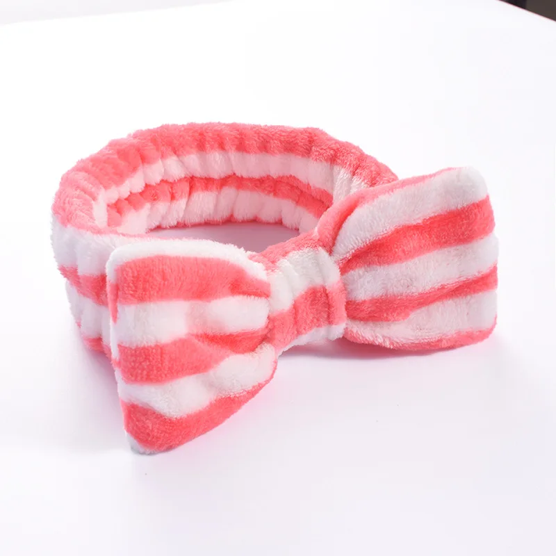 Women Makeup Coral Fleece Headband Wash Face Soft Hair Holder Elastic Top Knot Hairbands Girl Headwear Hair Accessories