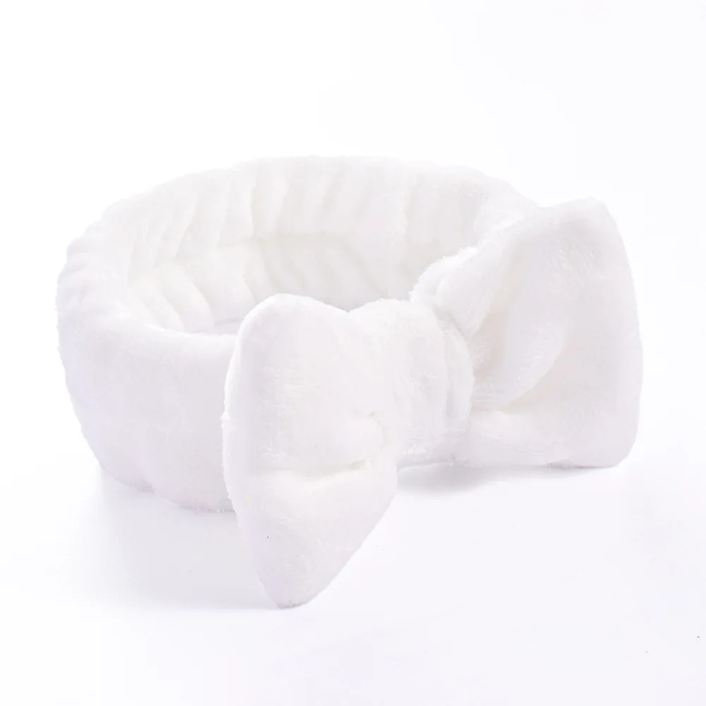 Women Makeup Coral Fleece Headband Wash Face Soft Hair Holder Elastic Top Knot Hairbands Girl Headwear Hair Accessories