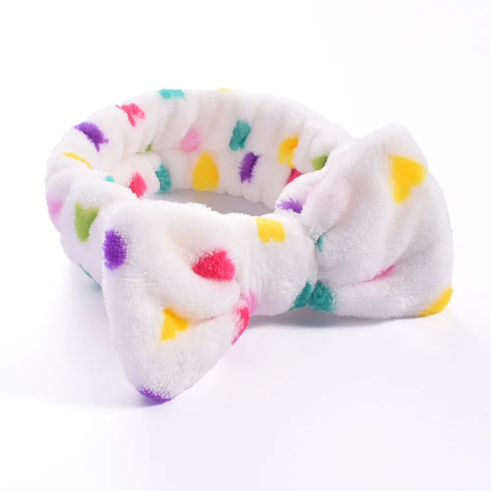 Women Makeup Coral Fleece Headband Wash Face Soft Hair Holder Elastic Top Knot Hairbands Girl Headwear Hair Accessories