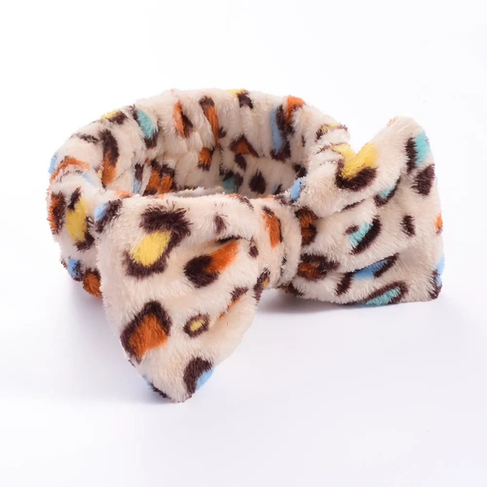 Women Makeup Coral Fleece Headband Wash Face Soft Hair Holder Elastic Top Knot Hairbands Girl Headwear Hair Accessories