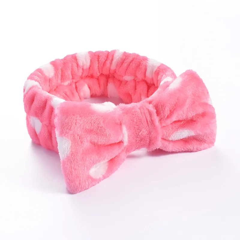 Women Makeup Coral Fleece Headband Wash Face Soft Hair Holder Elastic Top Knot Hairbands Girl Headwear Hair Accessories