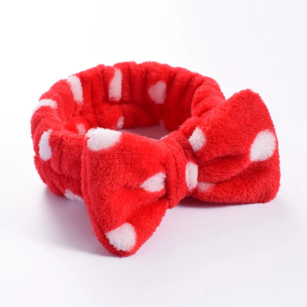 Women Makeup Coral Fleece Headband Wash Face Soft Hair Holder Elastic Top Knot Hairbands Girl Headwear Hair Accessories