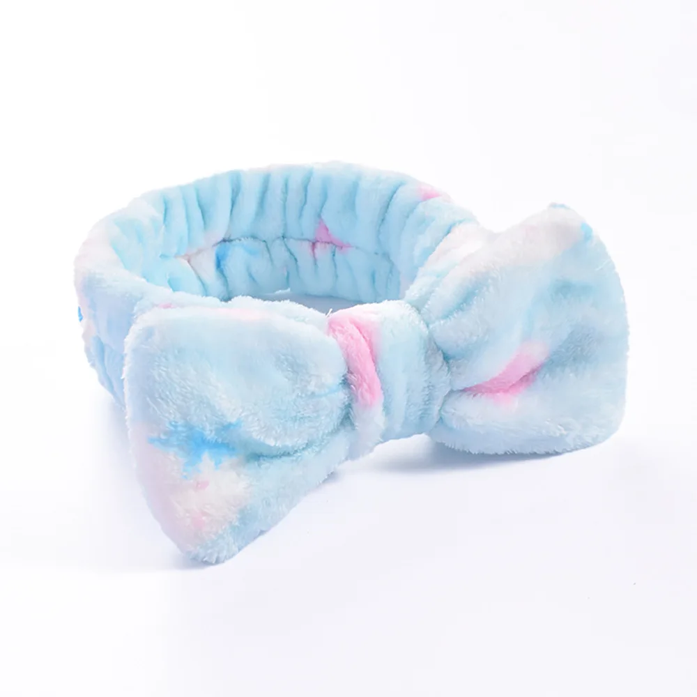 Women Makeup Coral Fleece Headband Wash Face Soft Hair Holder Elastic Top Knot Hairbands Girl Headwear Hair Accessories