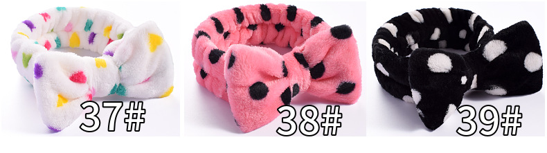 Women Makeup Coral Fleece Headband Wash Face Soft Hair Holder Elastic Top Knot Hairbands Girl Headwear Hair Accessories