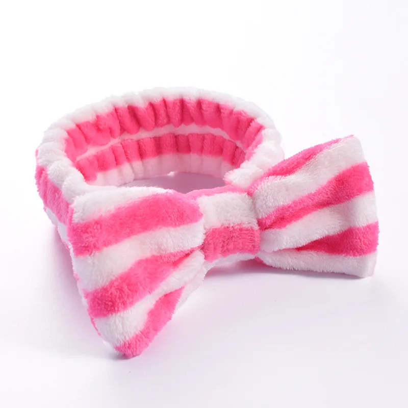 Women Makeup Coral Fleece Headband Wash Face Soft Hair Holder Elastic Top Knot Hairbands Girl Headwear Hair Accessories