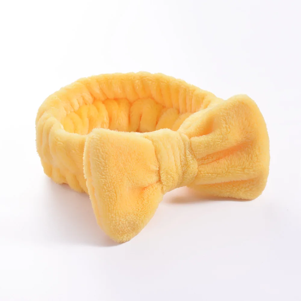 Women Makeup Coral Fleece Headband Wash Face Soft Hair Holder Elastic Top Knot Hairbands Girl Headwear Hair Accessories