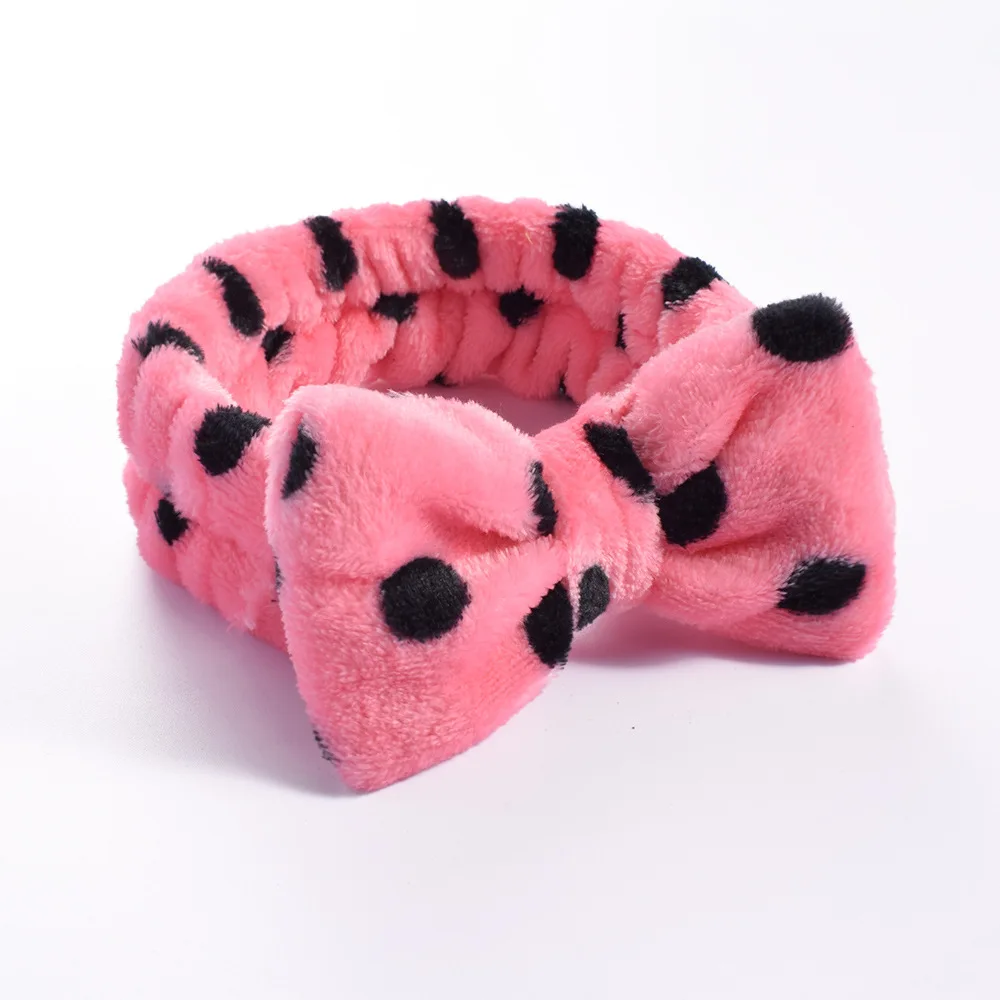 Women Makeup Coral Fleece Headband Wash Face Soft Hair Holder Elastic Top Knot Hairbands Girl Headwear Hair Accessories