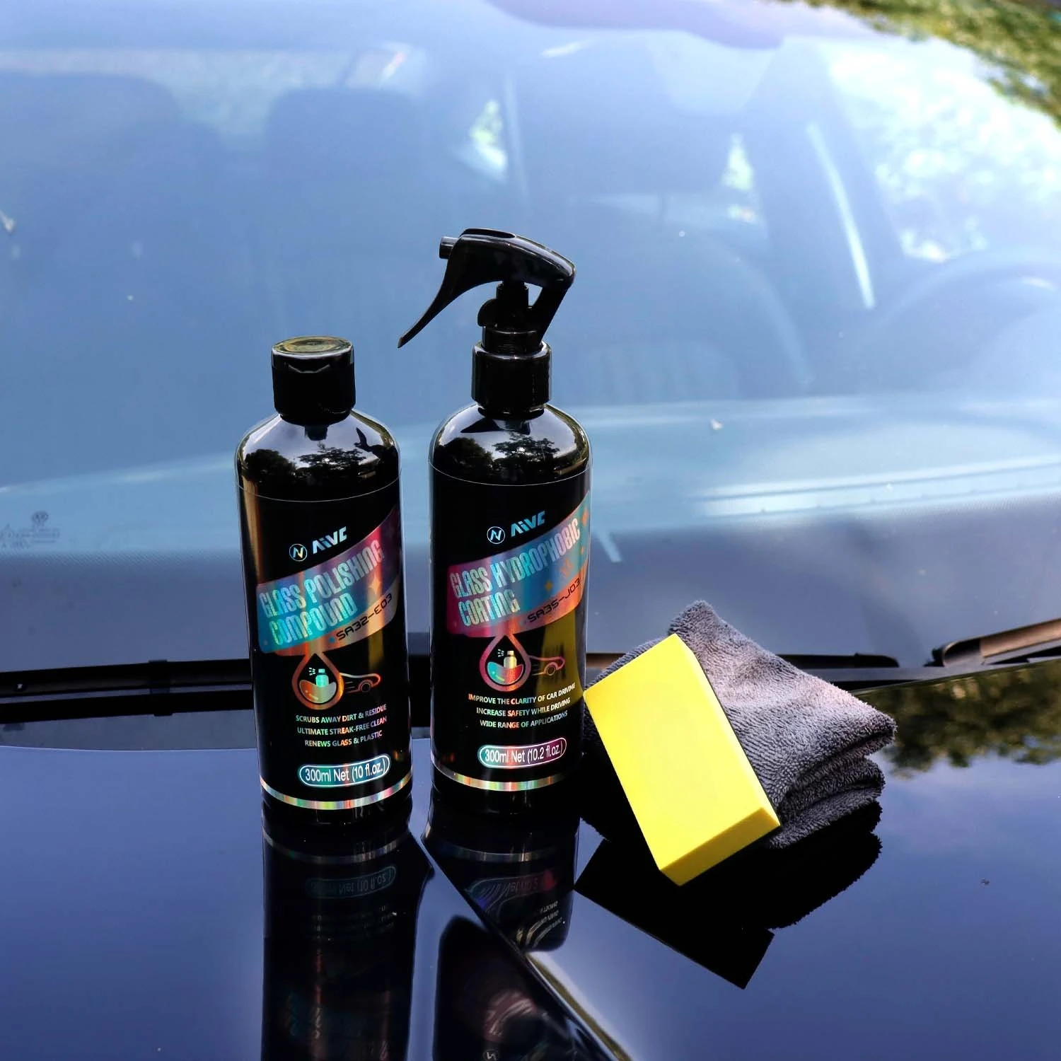 Car Glass Polishing Compound Glass Film Remover Windshield Cleaner Film Coating Oil Paste Film Emoval Cream Stains Auto Detail