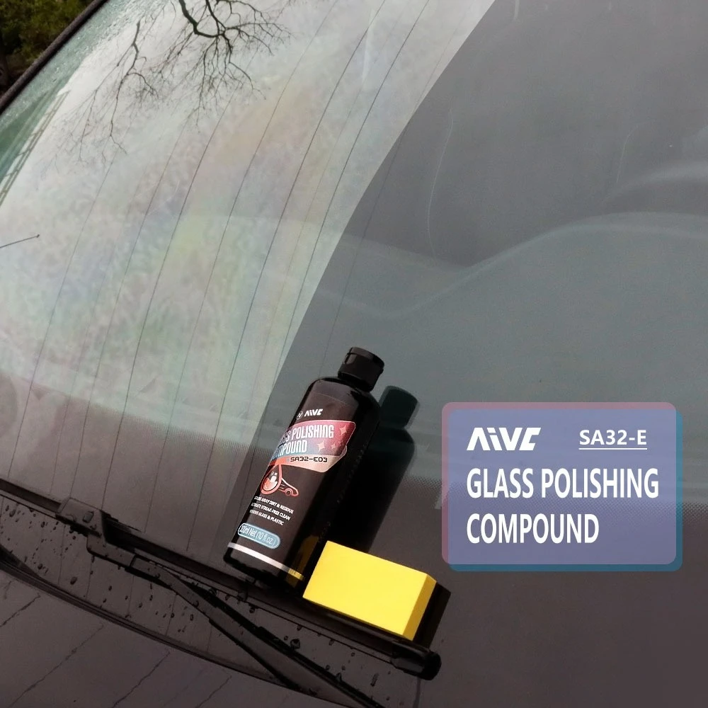 Car Glass Polishing Compound Glass Film Remover Windshield Cleaner Film Coating Oil Paste Film Emoval Cream Stains Auto Detail