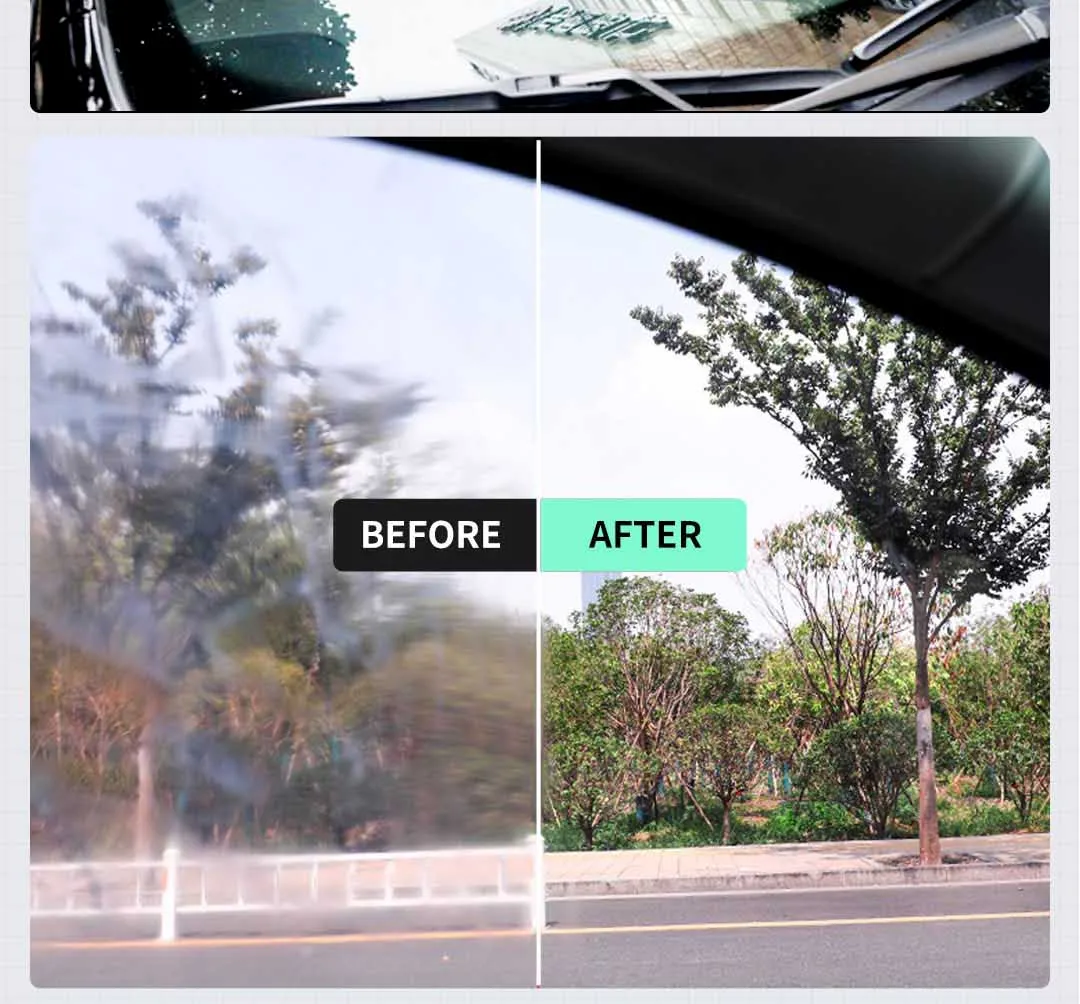 Car Glass Polishing Compound Glass Film Remover Windshield Cleaner Film Coating Oil Paste Film Emoval Cream Stains Auto Detail