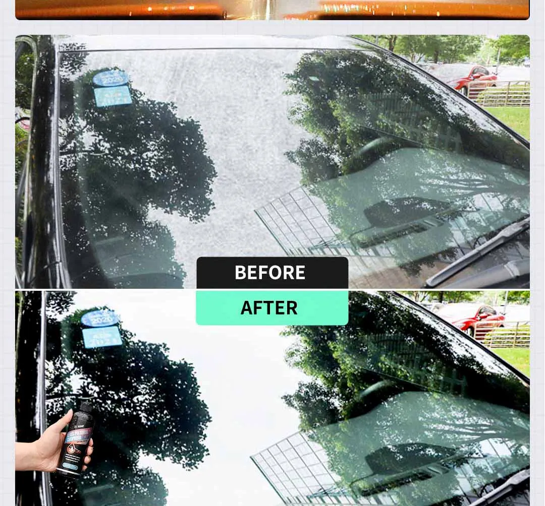 Car Glass Polishing Compound Glass Film Remover Windshield Cleaner Film Coating Oil Paste Film Emoval Cream Stains Auto Detail