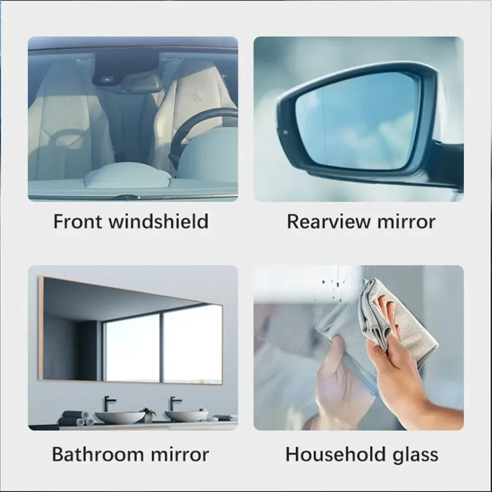Car Glass Polishing Compound Glass Film Remover Windshield Cleaner Film Coating Oil Paste Film Emoval Cream Stains Auto Detail