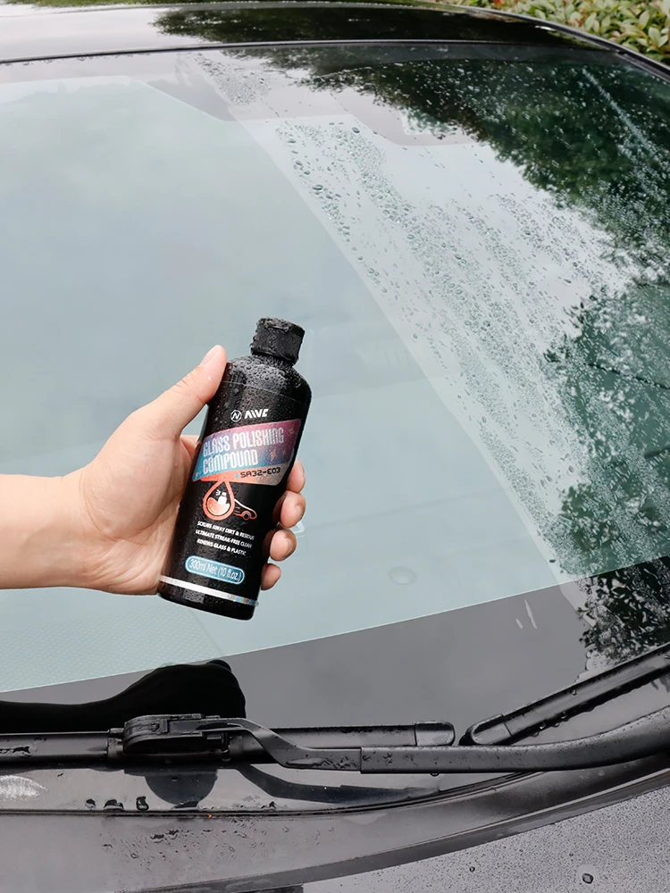 Car Glass Polishing Compound Glass Film Remover Windshield Cleaner Film Coating Oil Paste Film Emoval Cream Stains Auto Detail