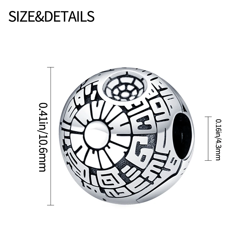 TOP Stars Warsries Yoda Mandalorian Helmet 925 Sterling Silver Charms Beads Fits Original Women's Bracelet DIY Jewelry Hot Gifts