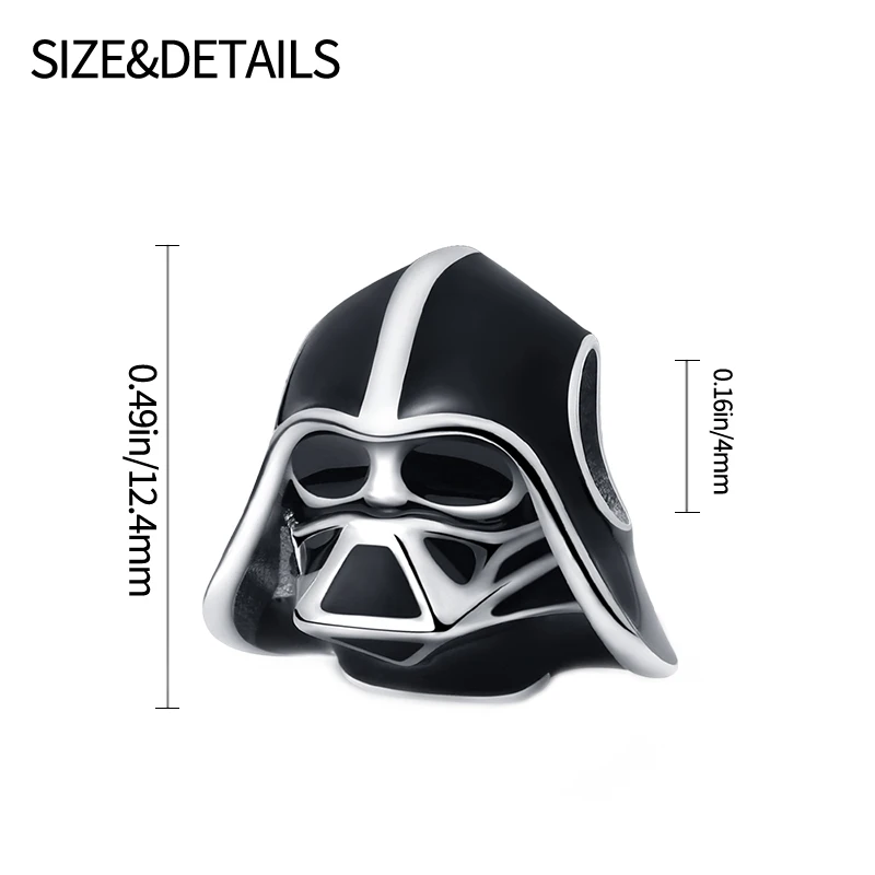 TOP Stars Warsries Yoda Mandalorian Helmet 925 Sterling Silver Charms Beads Fits Original Women's Bracelet DIY Jewelry Hot Gifts