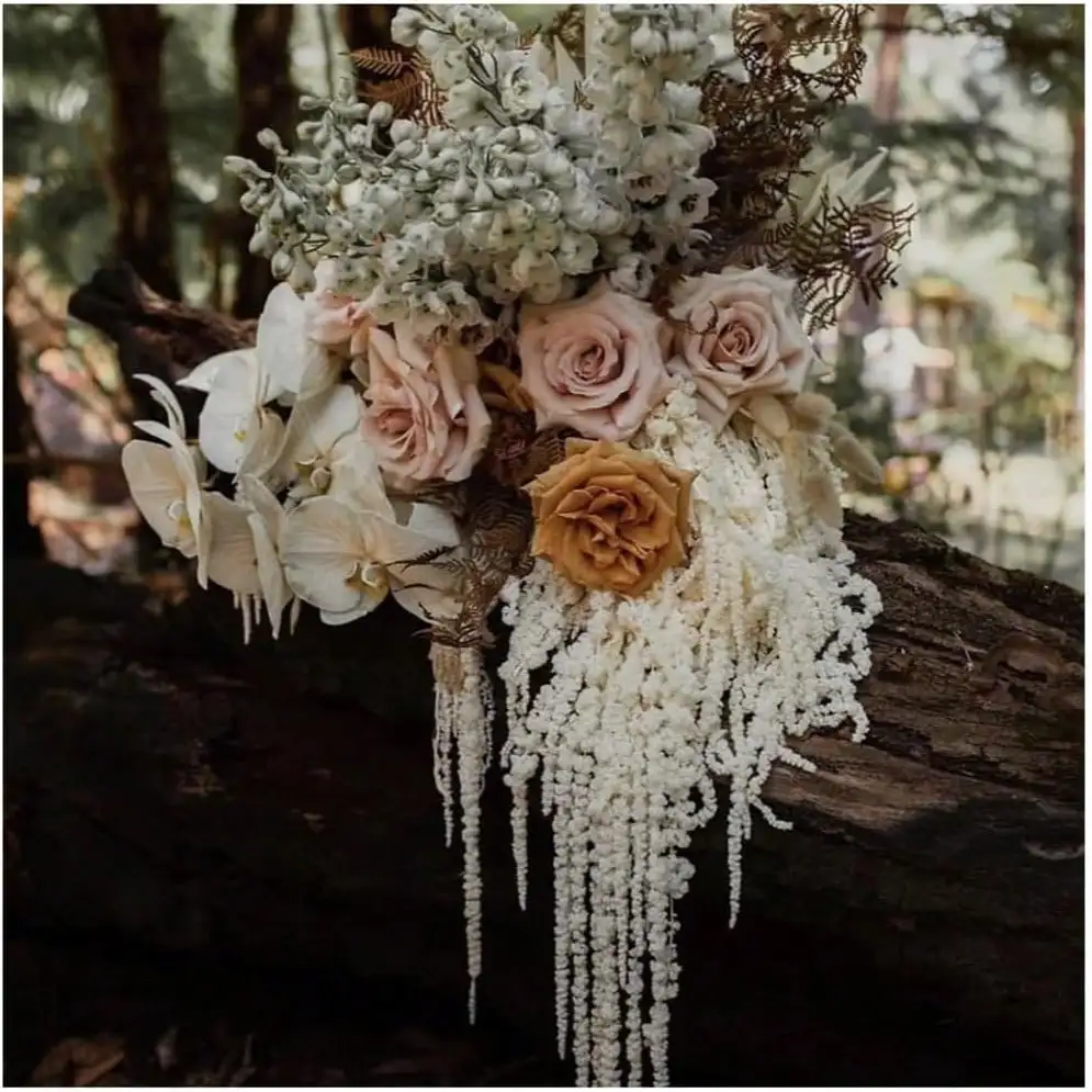 Silk Artificial Plant Vine Wedding Garden Arch Festival Rattan Garland Yard Romantic Home Room Table Decora Outdoor Diy Gift Box
