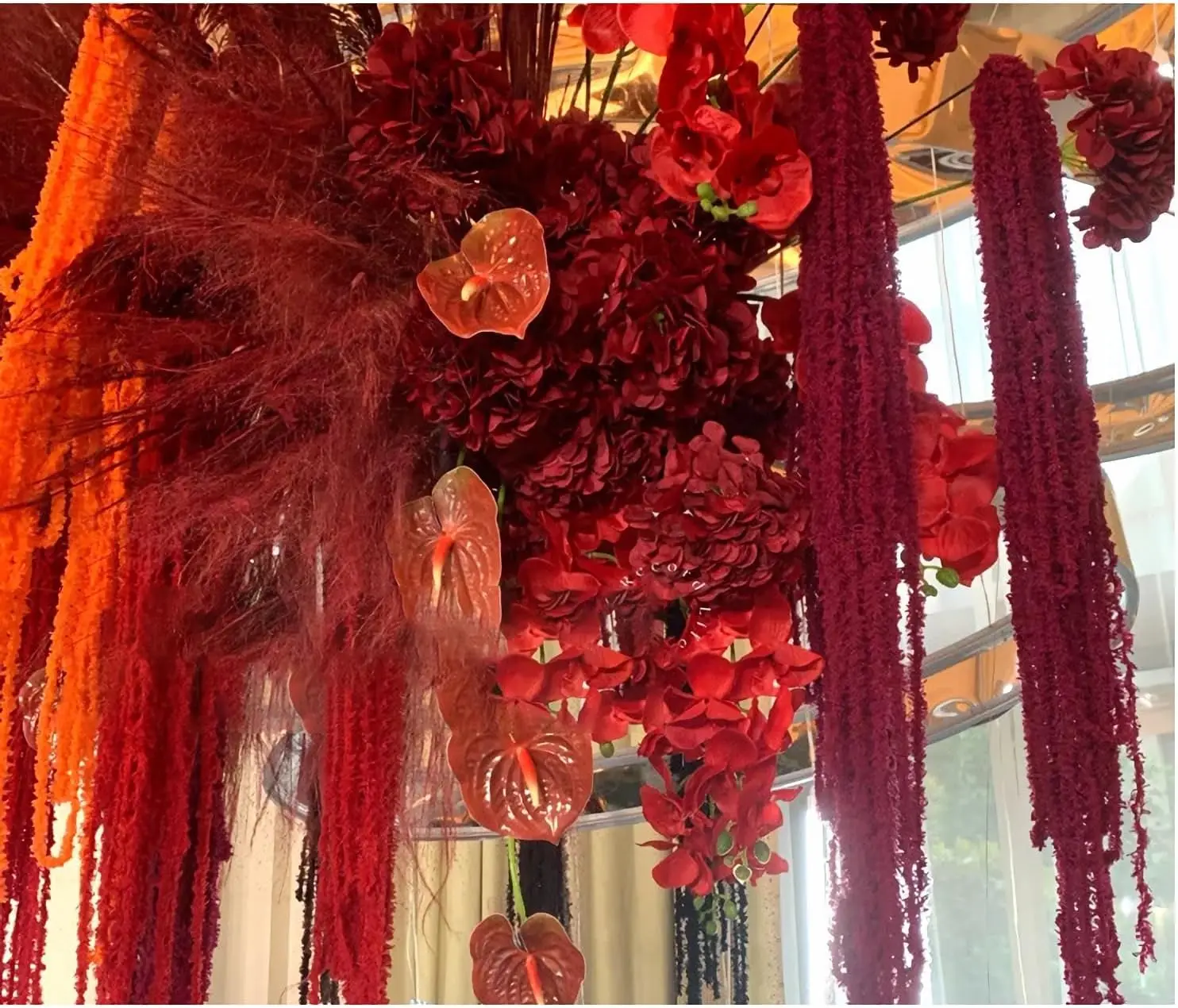 Silk Artificial Plant Vine Wedding Garden Arch Festival Rattan Garland Yard Romantic Home Room Table Decora Outdoor Diy Gift Box