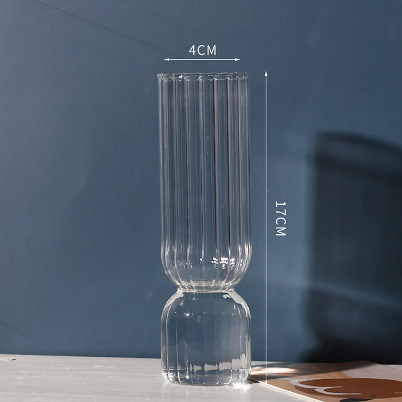 Nordic Glass Vase Arrangement Spherical Art Flower Ornaments Vases Flowerpot Birthday Gift Modern Home Living Room Decoration