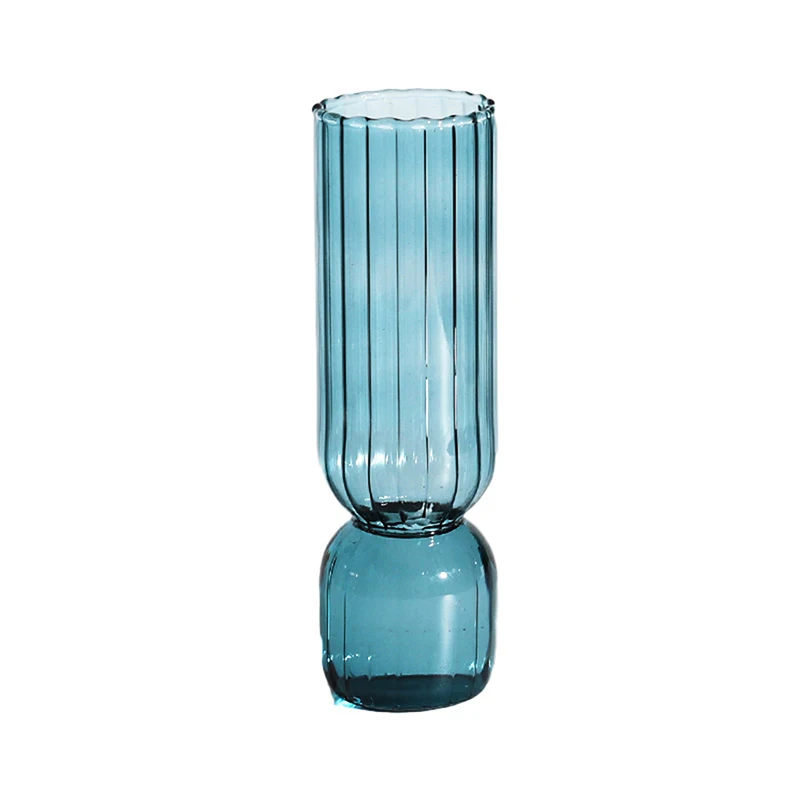 Nordic Glass Vase Small Glass Vases Flower Arrangement Home Decoration Accessories Modern Living Room Glass Ornament