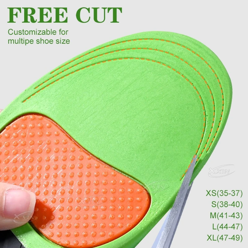 【Xxin】Arch Support Shoe Insoles Flat Foot Correction Pad Cushion Insert Orthopedic Heel Cup Memory Foam Size35-49