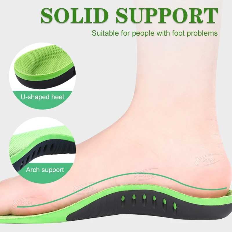 【Xxin】Arch Support Shoe Insoles Flat Foot Correction Pad Cushion Insert Orthopedic Heel Cup Memory Foam Size35-49