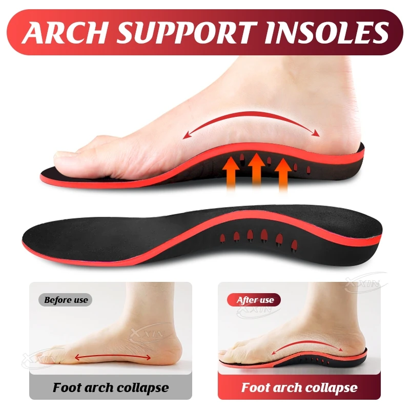 【Xxin】Arch Support Shoe Insoles Flat Foot Correction Pad Cushion Insert Orthopedic Heel Cup Memory Foam Size35-49