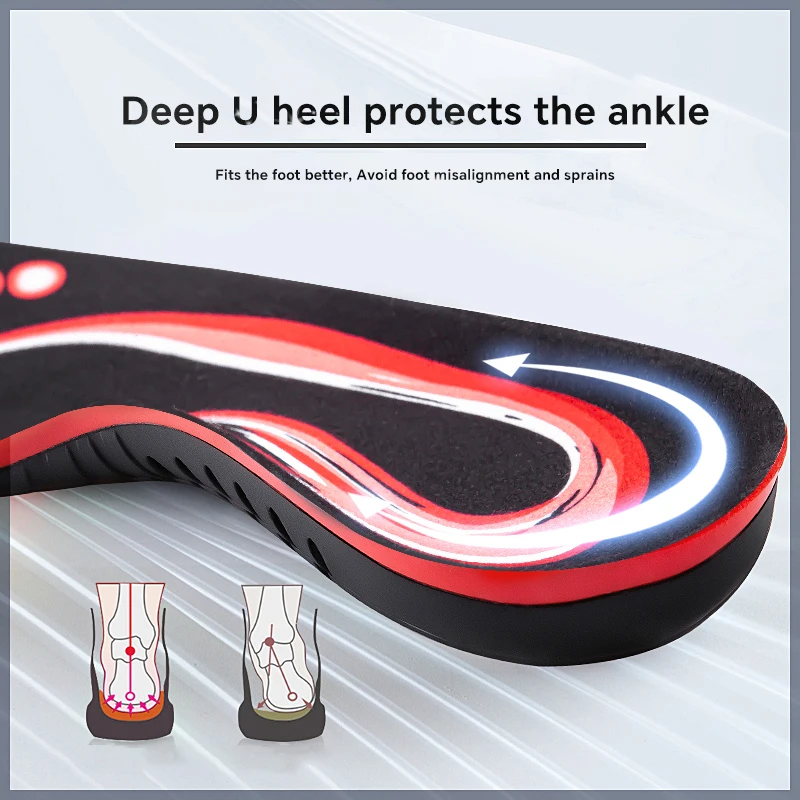 220+ Lbs Heavy Duty High Arch Support Insoles for Men Women Shock Absorbing Shoe Inserts for Flat Feet Standing All Day Insole